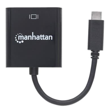 Manhattan USB-C to VGA Converter Cable, 1080p@60Hz, Black, 8cm, Male to Female, Lifetime Warranty, Equivalent to CDP2HD view 4