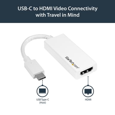StarTech.com USB-C to HDMI Adapter - White - 4K 60Hz view 7