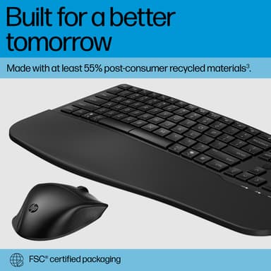 HP 685 Comfort Dual-Mode Keyboard and Mouse Combo view 3