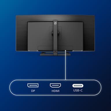 Philips E Line 346E2CUAE/00 computer monitor 86.4 cm (34") 3440 x 1440 pixels Wide Quad HD+ LCD Black view 6