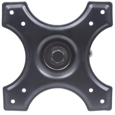 Manhattan Wall Mount for TV & Monitors (Fixed), For screens 10" to 32", VESA compatibility: 75x75mm and 100x100mm - check the dimensions of the four mounting holes on back of screen to ensure it fits, Max 15kg, Black, Bracket view 3