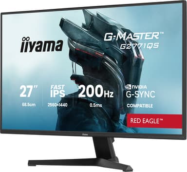 iiyama G-MASTER G2771QS-B1 computer monitor 68.6 cm (27") 2560 x 1440 pixels Wide Quad HD Black view 2