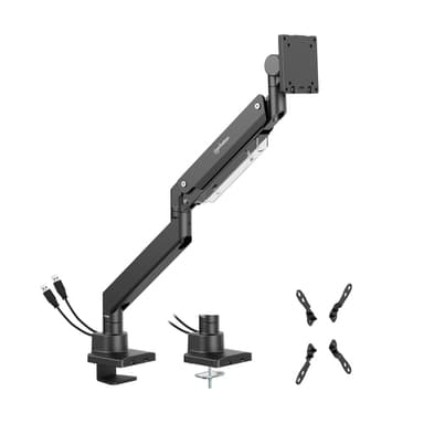 Manhattan Desk Mount for TV & Monitors (Full Motion Gas Spring), For screens 13" to 42", C-Clamp or Grommet Assembly,VESA compatibility: all between 75x75mm to 200x200mm - check the dimensions of the four mounting holes on back of screen to ensure it fits,Max 20kg view 5
