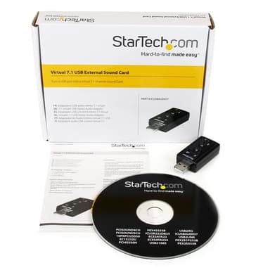 StarTech.com Virtual 7.1 USB Stereo Audio Adapter External Sound Card view 4