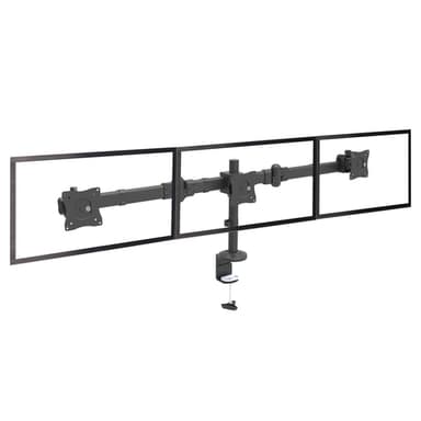 StarTech.com Desk Mount Triple Monitor Arm - Ergonomic VESA 3 Monitor Mount up to 27" (17.6lb/8kg) - Articulating & Height Adjustable Pole Mount - Tilt/Swivel/Rotate LCD/LED Screen - Desk Clamp/Grommet view 8