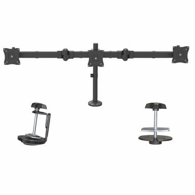 StarTech.com Desk Mount Triple Monitor Arm - Ergonomic VESA 3 Monitor Mount up to 27" (17.6lb/8kg) - Articulating & Height Adjustable Pole Mount - Tilt/Swivel/Rotate LCD/LED Screen - Desk Clamp/Grommet view 7
