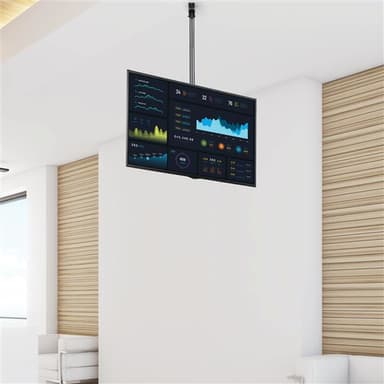 StarTech.com TV Ceiling Mount - Full-Motion Universal Hanging Single Screen Mount with Adjustable Telescopic Pole - Tilt / Swivel - VESA Bracket for 32”-75" Displays view 5