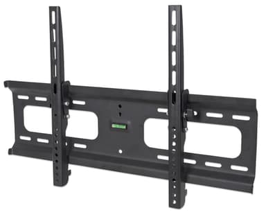 Manhattan Wall Mount for TV & Monitors (Tiltable), For screens 37" to 65", VESA compatibility: all between 200x200mm to 600x400mm - check the dimensions of the four mounting holes on back of screen to ensure it fits, Max 75kg, Black, Bracket view 1