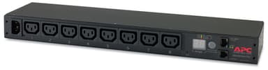 APC AP7820B power distribution unit (PDU) 8 AC outlet(s) 0U/1U Black view 1