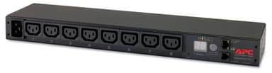 APC AP7821B power distribution unit (PDU) 8 AC outlet(s) 0U/1U Black view 1