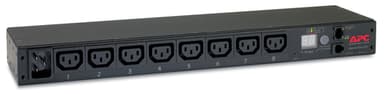 APC AP7821B power distribution unit (PDU) 8 AC outlet(s) 0U/1U Black view 2