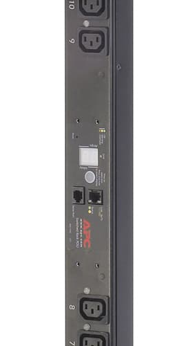 APC AP7950B power distribution unit (PDU) 13 AC outlet(s) 0U Black view 1