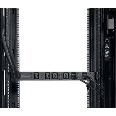 APC Rack PDU, Basic, 1U, 14.4kW, 208V, (6) C19 view 3