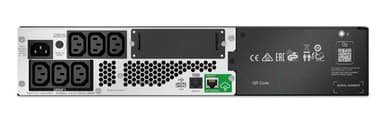 APC Smart-UPS, Line Interactive, 750VA, Lithium-ion, Rack/Tower, 2U, 230V, 6x IEC C13 outlets, SmartConnect Port+SmartSlot, Short Depth, AVR, LCD view 2