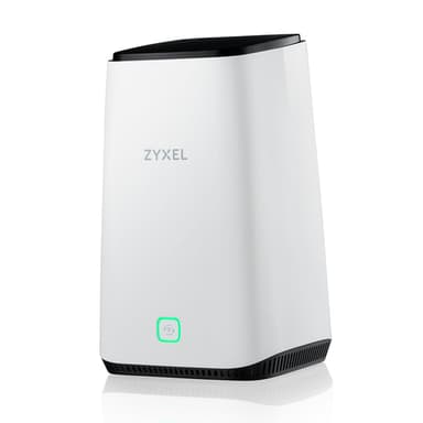 Zyxel FWA510 wireless router Multi-Gigabit Ethernet Tri-band (2.4 GHz / 5 GHz / 5 GHz) 5G Black, White view 1