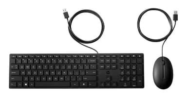 HP Wired Desktop 320MK Mouse and Keyboard view 1