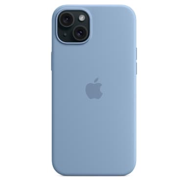 Apple iPhone 15 Plus Silicone Case with MagSafe - Winter Blue view 5