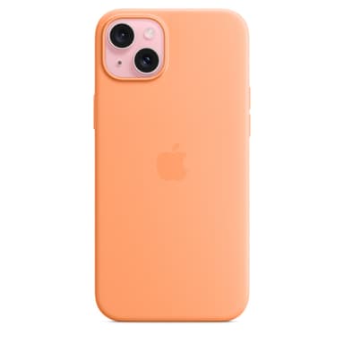 Apple iPhone 15 Plus Silicone Case with MagSafe - Orange Sorbet view 2