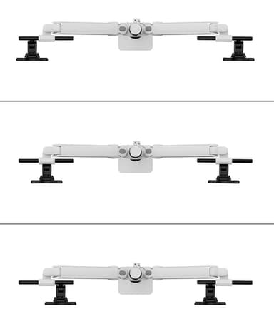 Neomounts DS65S-950WH2 Monitor arm 24-34" - gas spring - Topfix - multi-adjustable - 180°-stop view 6