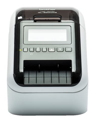 Brother QL-820NWBC label printer Direct thermal Colour 300 x 600 DPI 176 mm/sec Wired & Wireless Ethernet LAN DK Wi-Fi Bluetooth view 1
