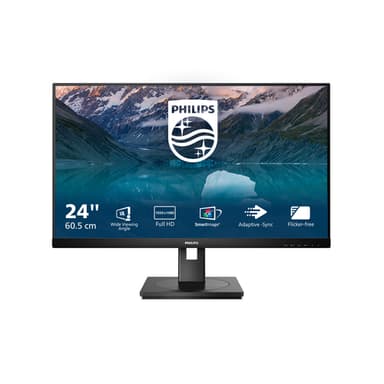 Philips S Line 242S9JML/00 computer monitor 60.5 cm (23.8") 1920 x 1080 pixels Full HD LCD Black view 1