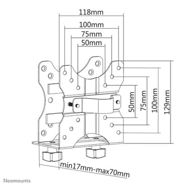 Neomounts NM-TC100BLACK Mini PC holder - max 5 kg - universal view 12