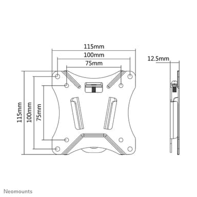 Neomounts NM-W25BLACK Monitor/TV mount wall 10-30" - ultra-flat view 8