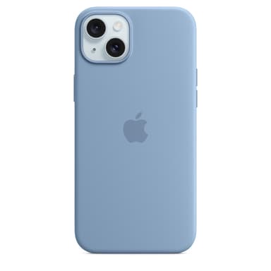 Apple iPhone 15 Plus Silicone Case with MagSafe - Winter Blue view 1
