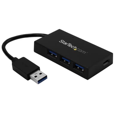 StarTech.com 4 Port USB 3.0 Hub - USB Type-A Hub with 1x USB-C & 3x USB-A Ports (SuperSpeed 5Gbps) - USB Bus Powered - USB 3.1 Gen 1 Adapter Hub - Portable/Laptop USB Hub~4 Port USB 3.0 Hub - USB Type-A Hub with 1x USB-C & 3x USB-A Ports (SuperSpeed 5Gbps) - USB Bus Powered - USB 3.2 Gen 1 Adapter Hub - Portable/Laptop USB Hub view 1
