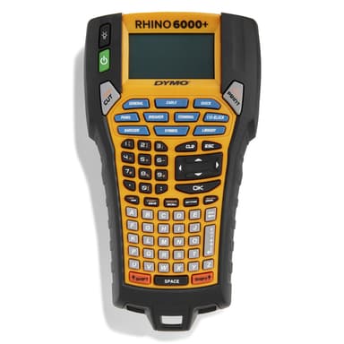 DYMO Rhino 6000+ Industrial Label Maker | Computer Connected Label Printer with Hard Carry Case | Includes 1 Vinyl Tape Cassette1 Flexible Nylon Tape Cassette and Rechargeable Lithium Ion Battery view 2