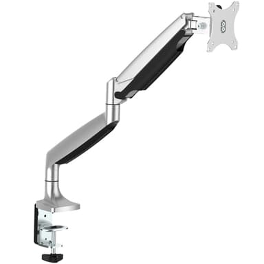 StarTech.com Desk Mount Monitor Arm - Heavy Duty Ergonomic VESA Monitor Arm - Single 32" (19.8lb/9kg) Display - Full Motion, Height Adjustable, Articulating - Aluminum - C-Clamp/Grommet - Silver view 1