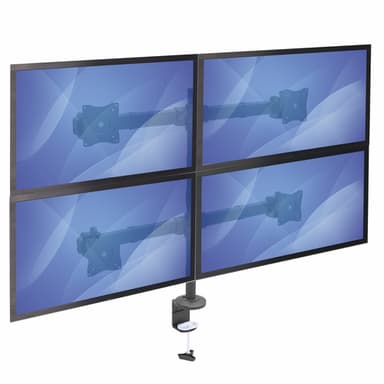 StarTech.com Desk Mount Quad Monitor Arm - Ergonomic VESA 4 Monitor Mount 2x2 up to 27" (17.6lb/8kg) - Articulating & Height Adjustable Pole Mount - Tilt/Swivel/Rotate LCD/LED Screen - Desk Clamp/Grommet view 7