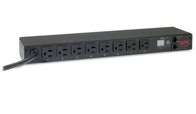 APC AP7801B power distribution unit (PDU) 8 AC outlet(s) 1U Black view 2