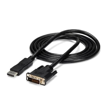 StarTech.com 6ft (1.8m) DisplayPort to DVI Cable, DisplayPort to DVI Adapter Cable, Passive DP to DVI-D Video Converter, 1080p - Replaced by DP2DVI2MM6 view 1