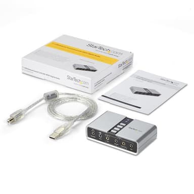 StarTech.com 7.1 USB Audio Adapter External Sound Card with SPDIF Digital Audio view 7