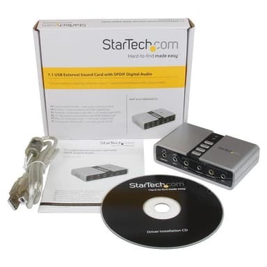 StarTech.com 7.1 USB Audio Adapter External Sound Card with SPDIF Digital Audio view 6