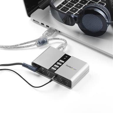 StarTech.com 7.1 USB Audio Adapter External Sound Card with SPDIF Digital Audio view 4