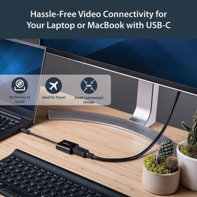 StarTech.com USB C to DisplayPort Adapter - 4K 60Hz/8K 30Hz - USB Type-C to DP 1.4 HBR2 Adapter Dongle - Compact USB-C (DP Alt Mode) Monitor Video Converter - Thunderbolt 3 Compatible view 6