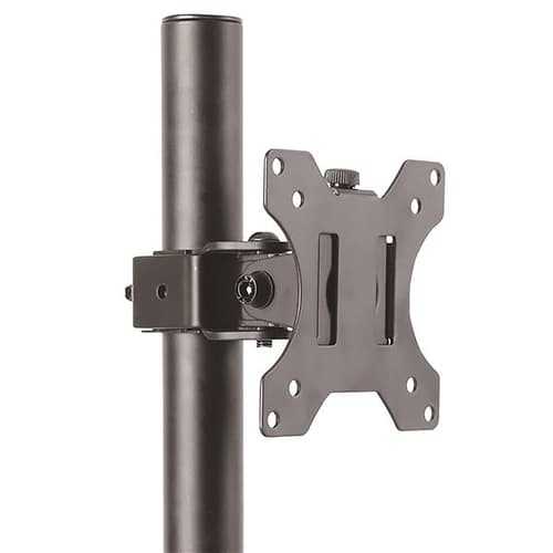 StarTech.com Single Monitor Desk Mount - Single Screen Heavy Duty Pole Mount for up to 34" (17.6lb/8kg) VESA Compatible Displays - Ergonomic Height Adjustable Monitor Arm Mount - Desk Clamp/Grommet