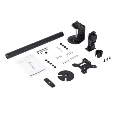 StarTech.com Single Monitor Desk Mount - Single Screen Heavy Duty Pole Mount for up to 34" (17.6lb/8kg) VESA Compatible Displays - Ergonomic Height Adjustable Monitor Arm Mount - Desk Clamp/Grommet view 5