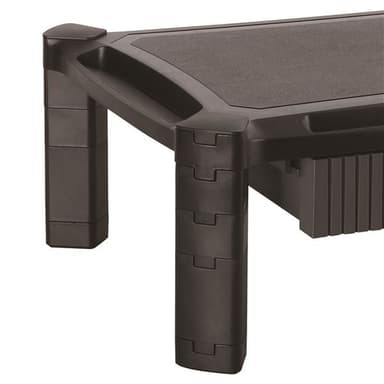 StarTech.com Monitor Riser with Drawer - Height Adjustable - Large - For up to 32" (22lb/10kg) Displays view 2