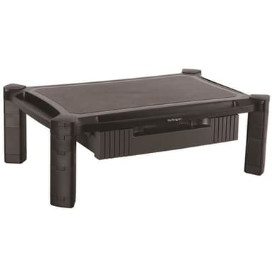 StarTech.com Monitor Riser with Drawer - Height Adjustable - Large - For up to 32" (22lb/10kg) Displays view 1
