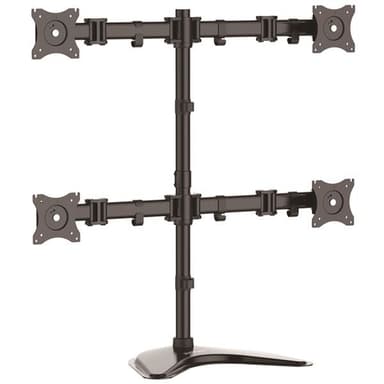StarTech.com Quad-Monitor Desktop Stand - Articulating - For up to 27" (17.6lb/8kg) Displays view 1
