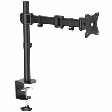 StarTech.com Desk Mount Monitor Arm for up to 34" (17.6lb/8kg) VESA Compatible Displays - Articulating Pole Mount Single Monitor Arm - Ergonomic Height Adjustable Monitor Mount - Desk Clamp/Grommet view 1