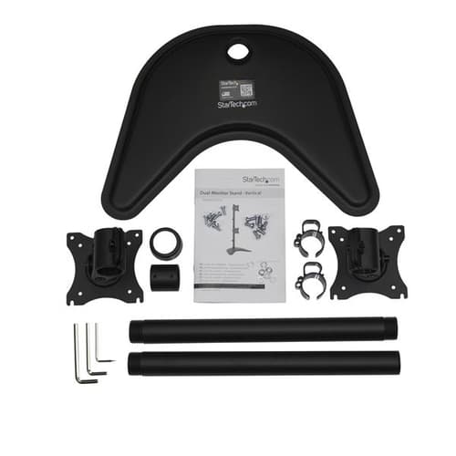 StarTech.com Dual-Monitor Stand, Vertical - For up to two 27" or 34" Ultrawide (22lb/10kg) VESA Mount Displays