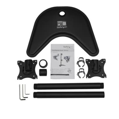 StarTech.com Dual-Monitor Stand, Vertical - For up to two 27" or 34" Ultrawide (22lb/10kg) VESA Mount Displays view 6