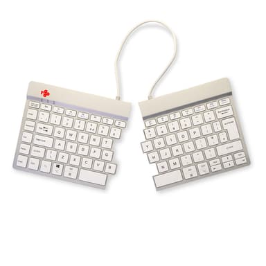 R-Go Tools Ergonomic keyboard R-Go Split Break with break software, ergonomic split keyboard, QWERTY (UK), Bluetooth, white view 7