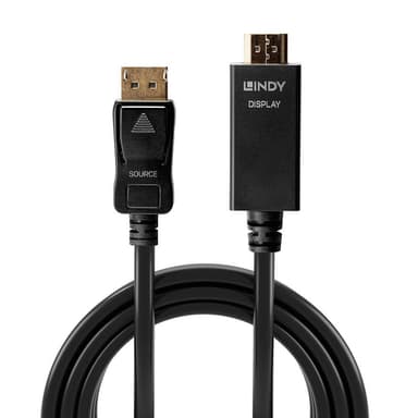 Lindy 1m DisplayPort to HDMI 10.2G Cable view 2