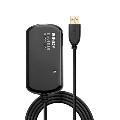 Lindy 8m USB 2.0 Active Extension Pro Hub view 2