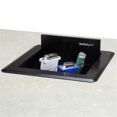 StarTech.com Conference Table Cable Management Box - Table Top - Conference Room AV - Conference Table Connectivity Box view 4